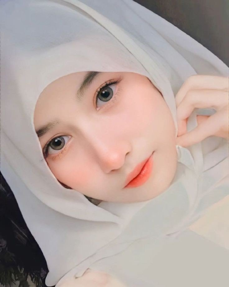 hijab girl dp back side