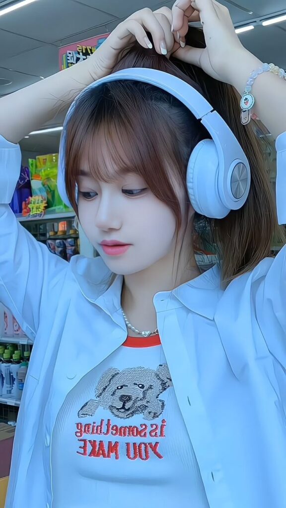Beautiful Korean girl dp cartoon