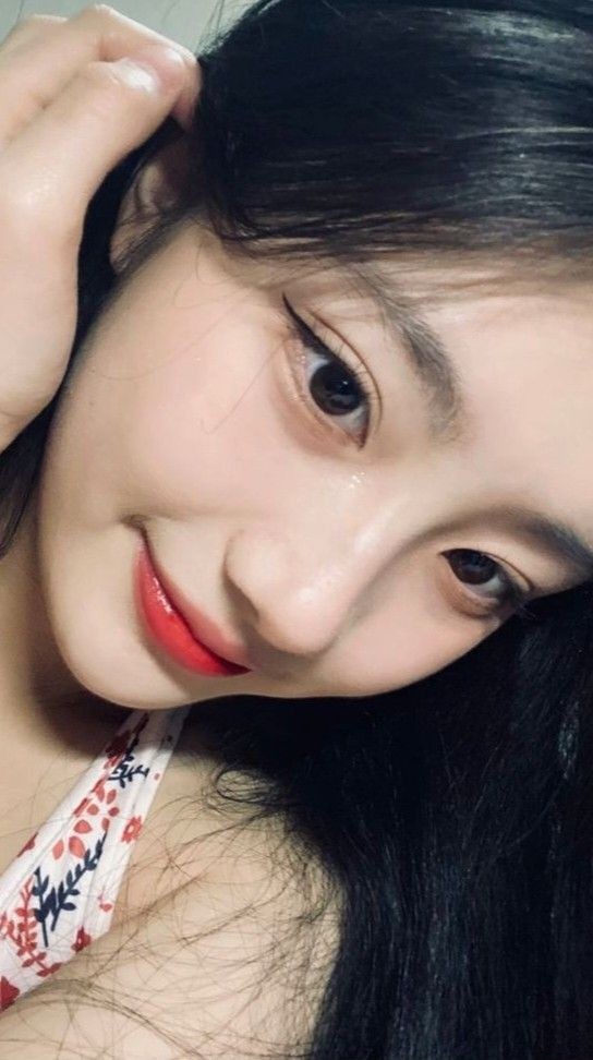 Cute Korean girl dp cartoon